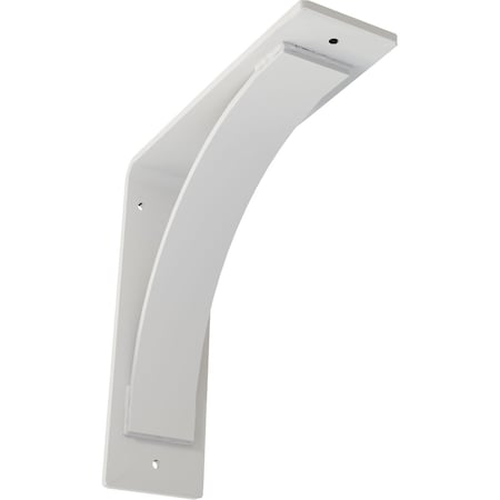 Ekena Millwork Morris Steel Bracket, White Primer 3"W x 10"D x 10"H BKTM03X10X10MOPWH